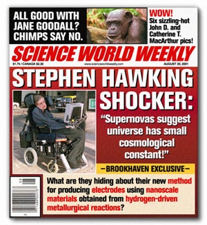 The latest issue of <i>Science World Weekly.</i>